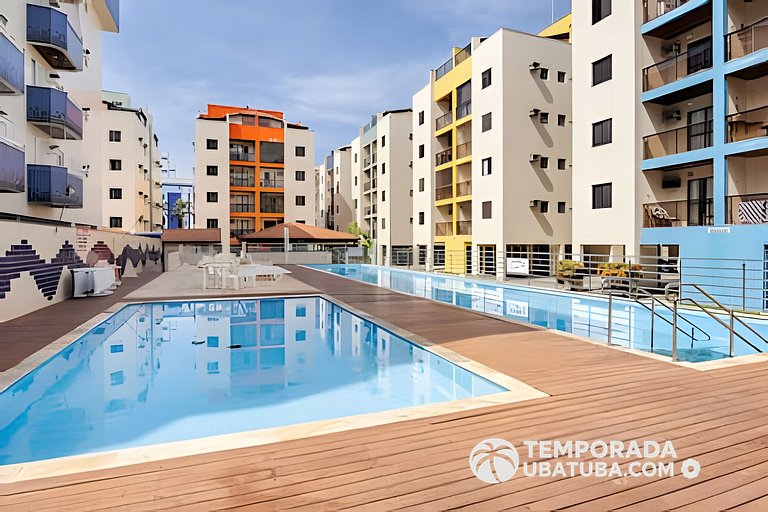 Cobertura piscina aquecida 42A - Temporada Ubatuba