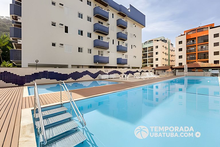 Cobertura piscina aquecida 42A - Temporada Ubatuba