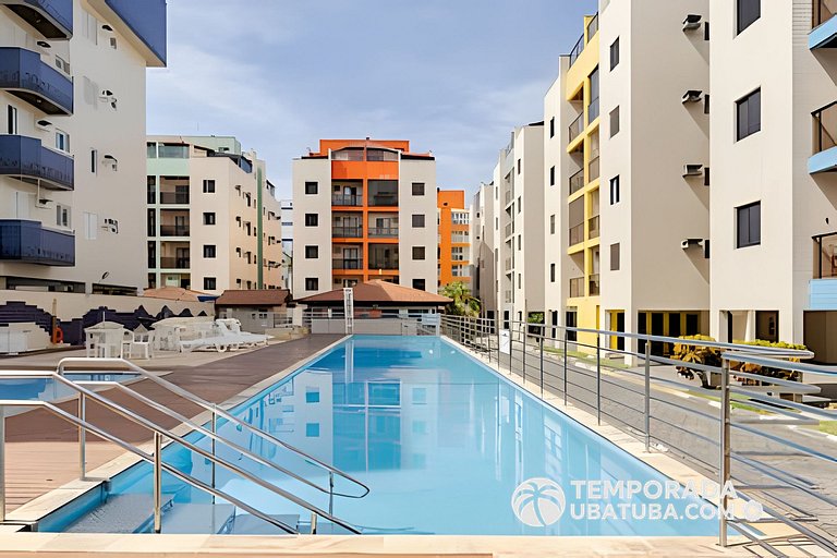 Cobertura piscina aquecida 42A - Temporada Ubatuba
