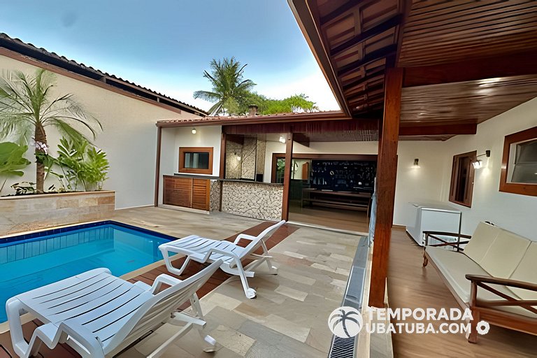 C1 - Bela casa c piscina 9 suites - Praia Grande