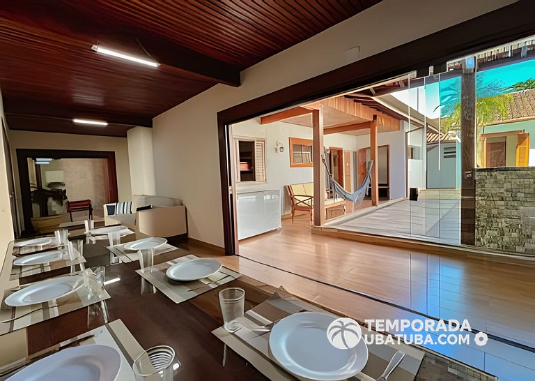 C1 - Bela casa c piscina 9 suites - Praia Grande