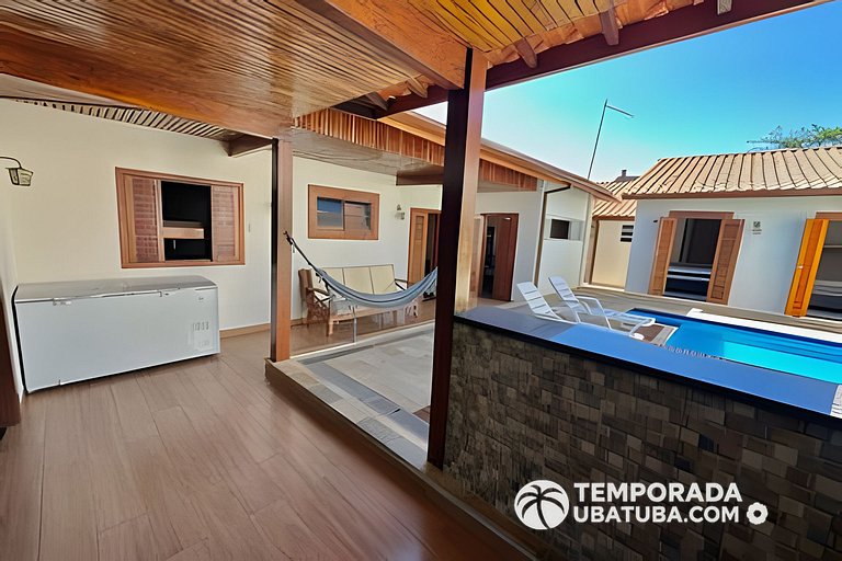 C1 - Bela casa c piscina 9 suites - Praia Grande