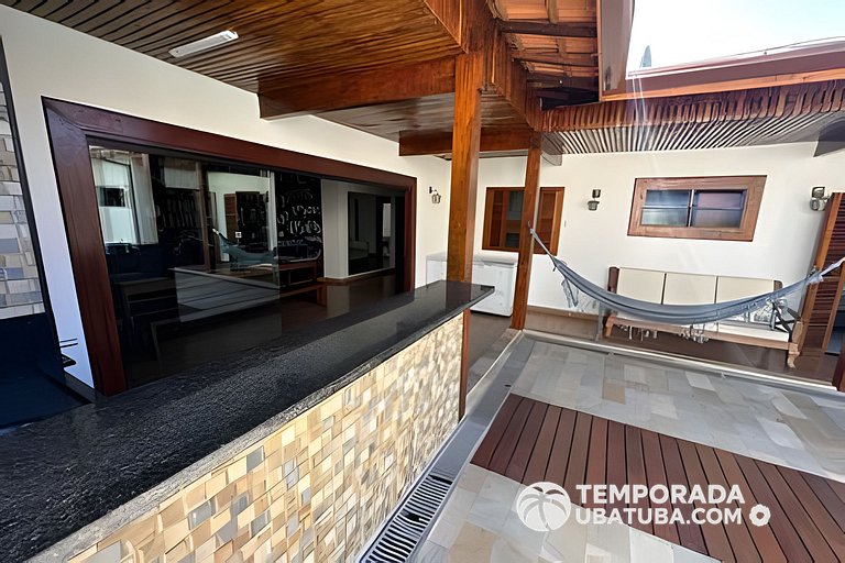 C1 - Bela casa c piscina 9 suites - Praia Grande