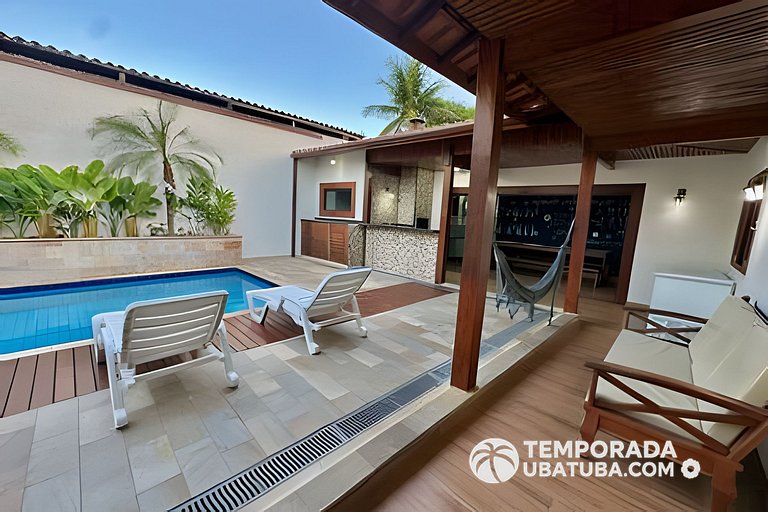 C1 - Bela casa c piscina 9 suites - Praia Grande
