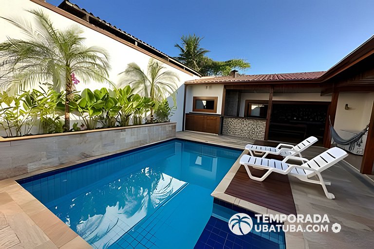 C1 - Bela casa c piscina 9 suites - Praia Grande