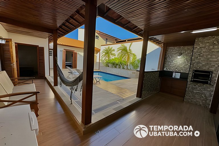 C1 - Bela casa c piscina 9 suites - Praia Grande
