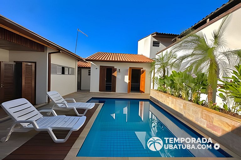 C1 - Bela casa c piscina 9 suites - Praia Grande