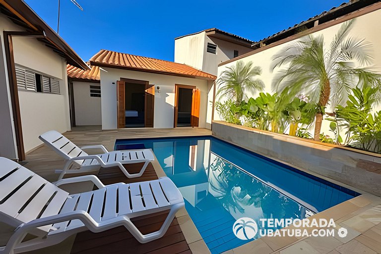 C1 - Bela casa c piscina 9 suites - Praia Grande