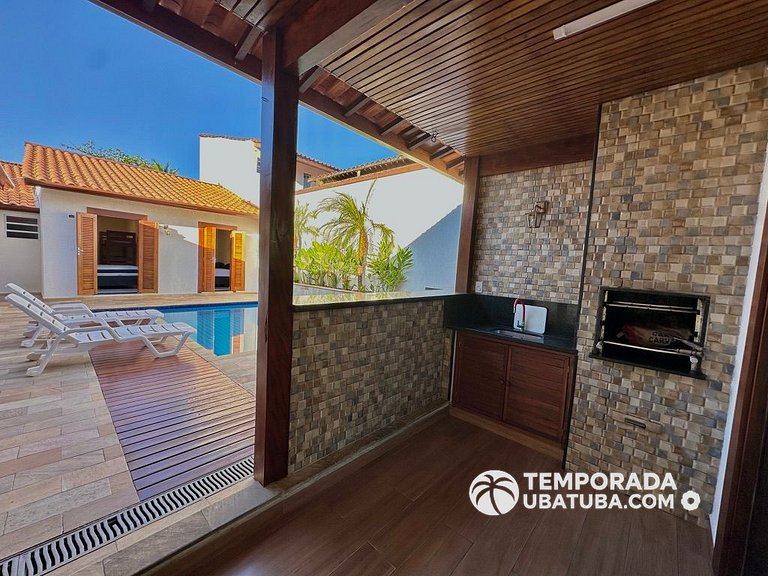 C1 - Bela casa c piscina 9 suites - Praia Grande