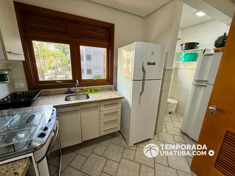 212J - 2 suites fte mar Praia Grande - Bali Resort