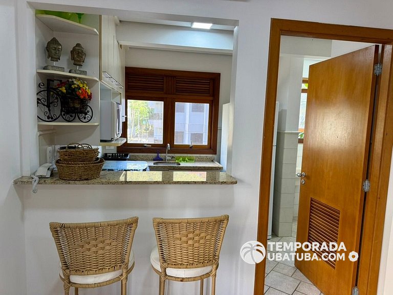 212J - 2 suites fte mar Praia Grande - Bali Resort