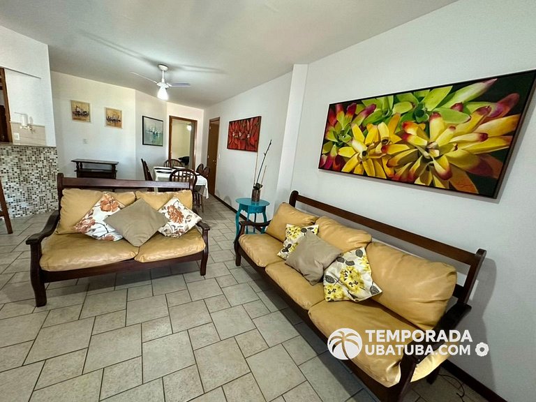 310ND Ap frente mar 3 dorm e 2 vagas - Bali Resort