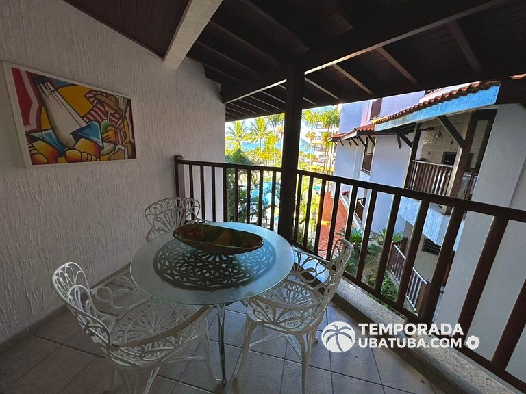310ND Ap frente mar 3 dorm e 2 vagas - Bali Resort