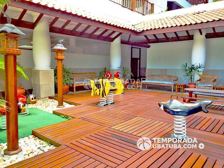 310ND Ap frente mar 3 dorm e 2 vagas - Bali Resort