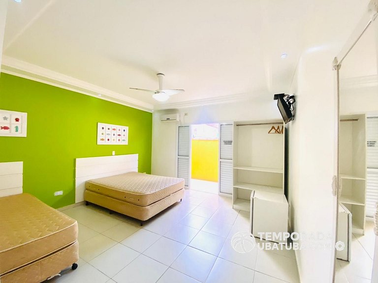 CASA4 - Linda casa c/ piscina 6 suites ha 150m da orla. Prai