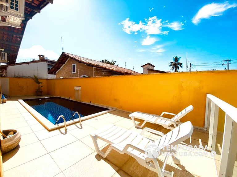 CASA4 - Linda casa c/ piscina 6 suites ha 150m da orla. Prai