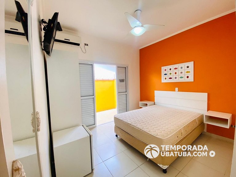 CASA4 - Linda casa c/ piscina 6 suites ha 150m da orla. Prai