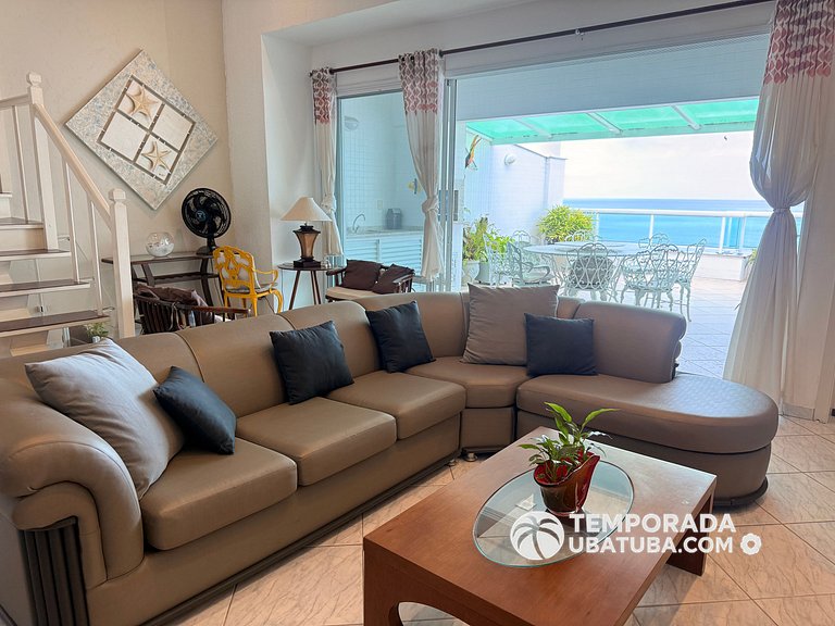 405DM – Cobertura triplex fte mar - Praia Grande