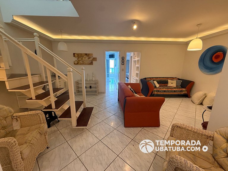 405DM – Cobertura triplex fte mar - Praia Grande