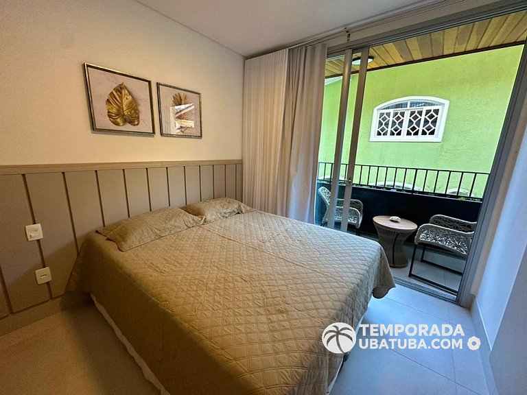 BAM209 – Apartamento frente mar com 2 dormitórios. Condomíni