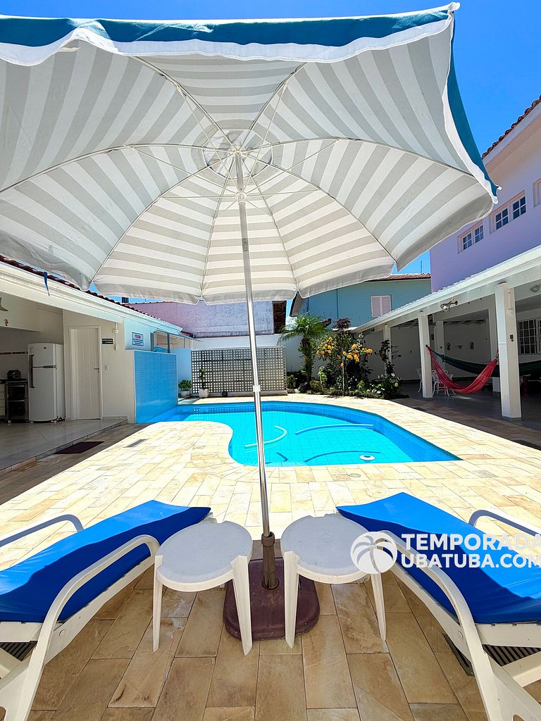 CASA6 - Linda casa c/ piscina 5 suites ha 120m da orla. Prai