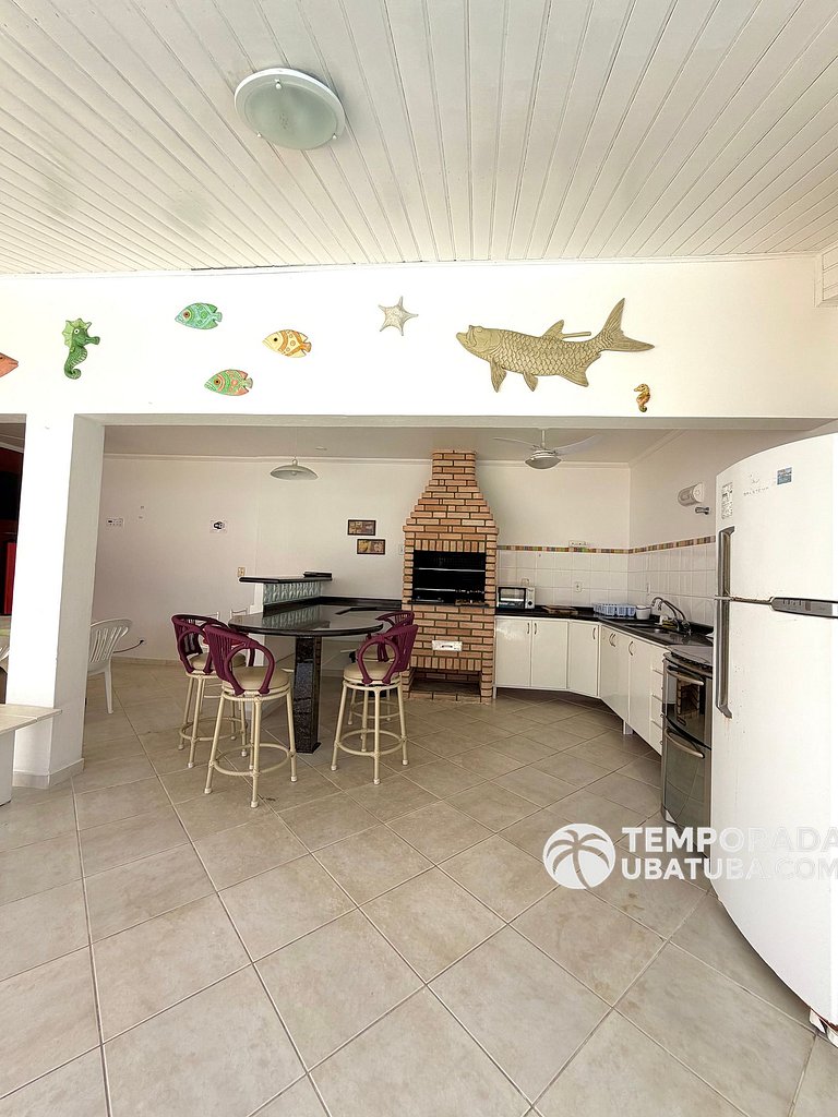 CASA6 - Linda casa c/ piscina 5 suites ha 120m da orla. Prai