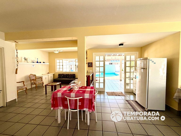 CASA6 - Linda casa c/ piscina 5 suites ha 120m da orla. Prai
