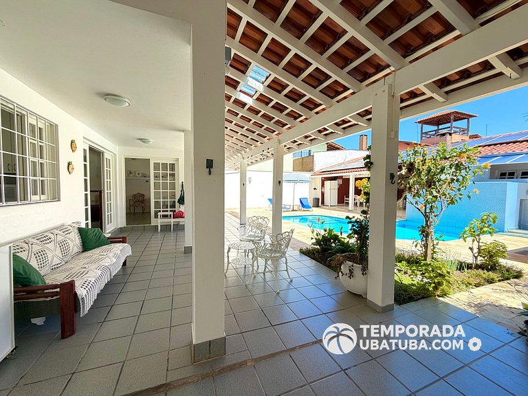 CASA6 - Linda casa c/ piscina 5 suites ha 120m da orla. Prai