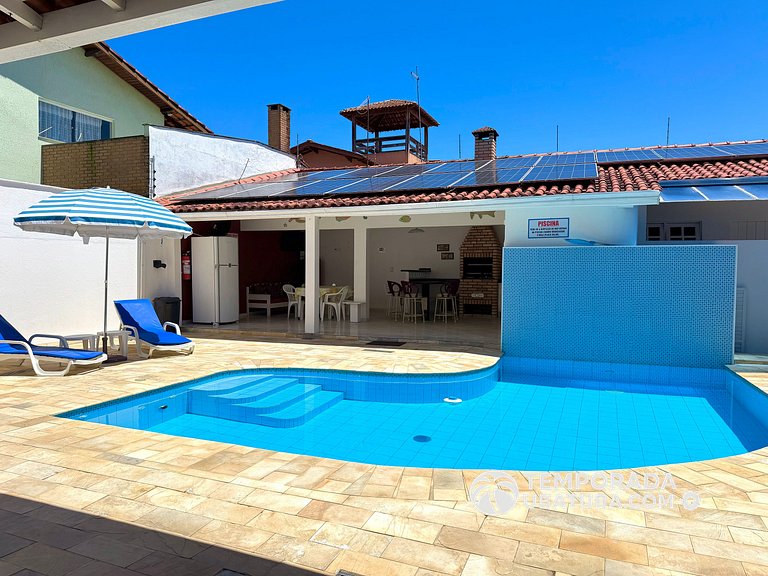 CASA6 - Linda casa c/ piscina 5 suites ha 120m da orla. Prai