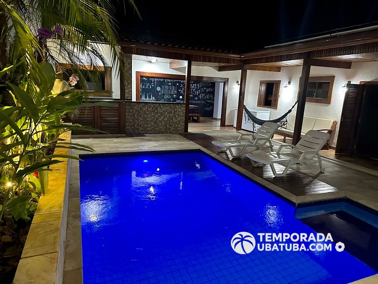 C1 - Bela casa c piscina 9 suites - Praia Grande