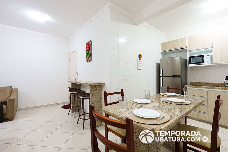 307MA – Ap lazer completo ha 200m da Praia Grande