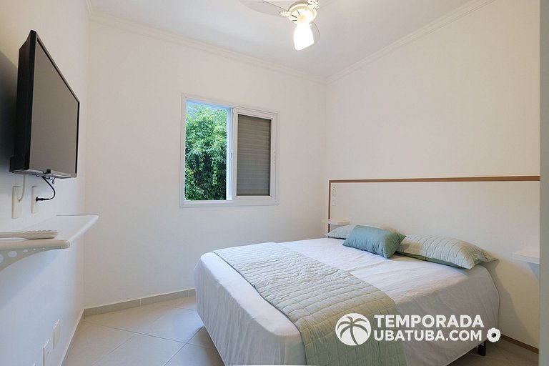 201MA - Ap premium com piscina aquecida 100m praia