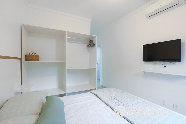 201MA - Ap premium com piscina aquecida 100m praia