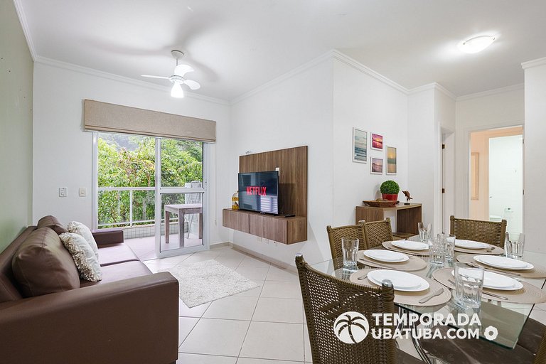 201MA - Ap premium com piscina aquecida 100m praia