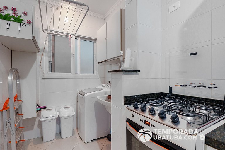 201MA - Ap premium com piscina aquecida 100m praia