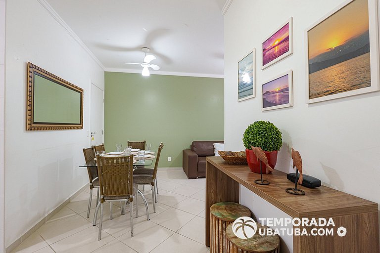 201MA - Ap premium com piscina aquecida 100m praia