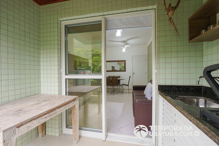 201MA - Ap premium com piscina aquecida 100m praia