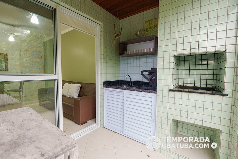201MA - Ap premium com piscina aquecida 100m praia