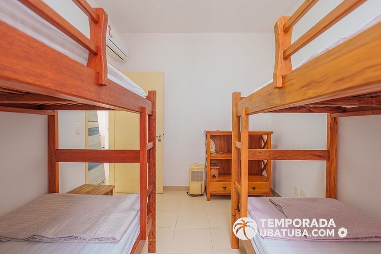 25L - Charme e conforto em Ubatuba - Ar e Piscina