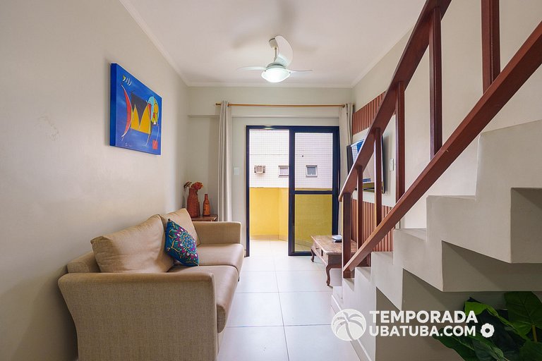 43SAN - Cobertura duplex c/ ar condicionado até 12 pessoas h