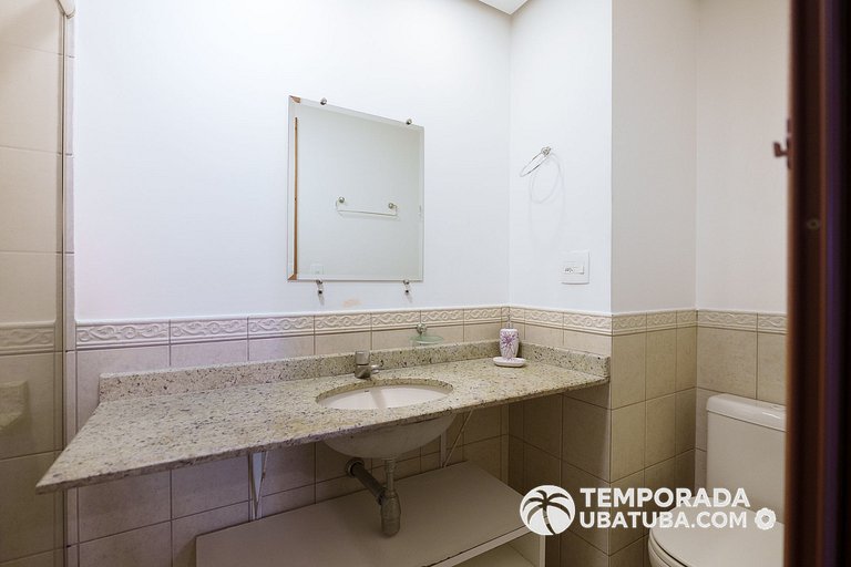 33S – Ap 3 dorm fte mar Praia Grande - Bali Resort