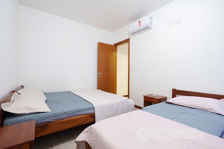 33S – Ap 3 dorm fte mar Praia Grande - Bali Resort