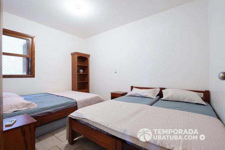 33S – Ap 3 dorm fte mar Praia Grande - Bali Resort