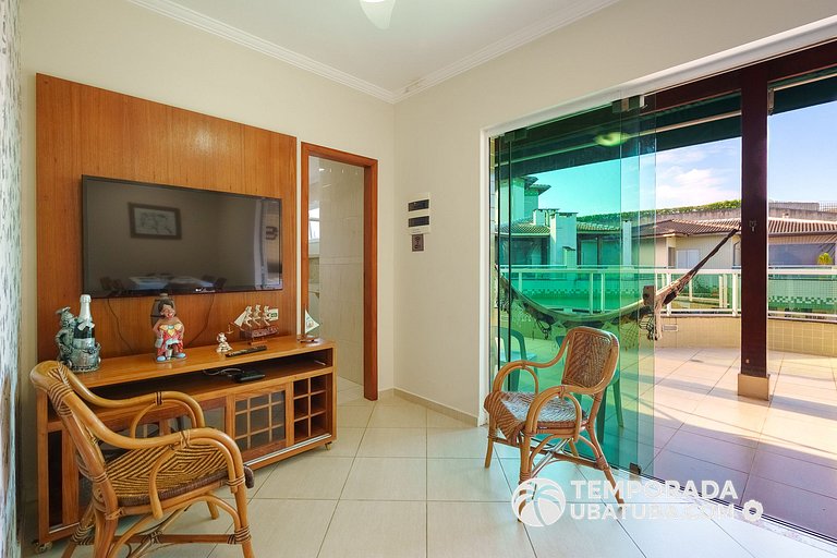 44GB - Cobertura duplex a 50m da Praia 10 pessoas