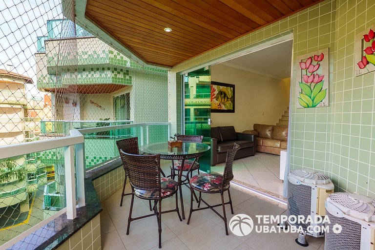 44GB - Cobertura duplex a 50m da Praia 10 pessoas