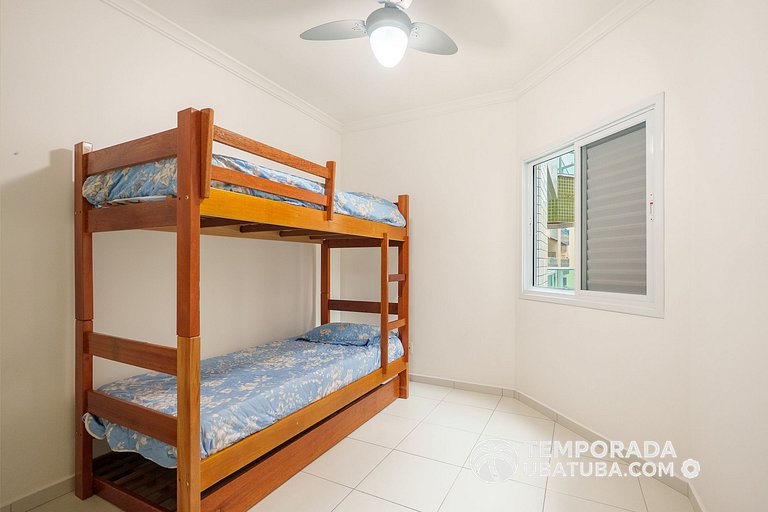 15GV – Apartamento 3 dormitórios c/ ar condicionado ha 80m d