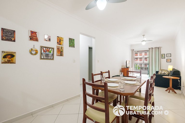 15GV – Apartamento 3 dormitórios c/ ar condicionado ha 80m d