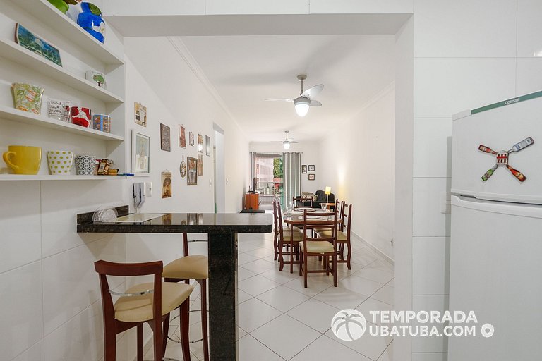 15GV – Apartamento 3 dormitórios c/ ar condicionado ha 80m d