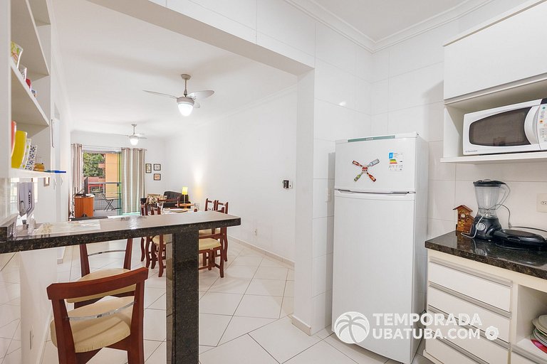 15GV – Apartamento 3 dormitórios c/ ar condicionado ha 80m d