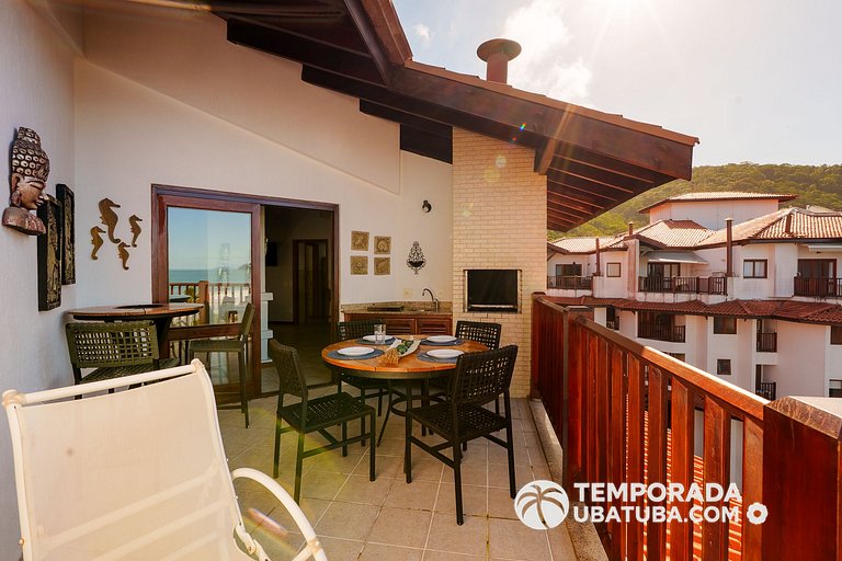 503J - Cob Duplex fte mar 10 pessoas - Bali Resort